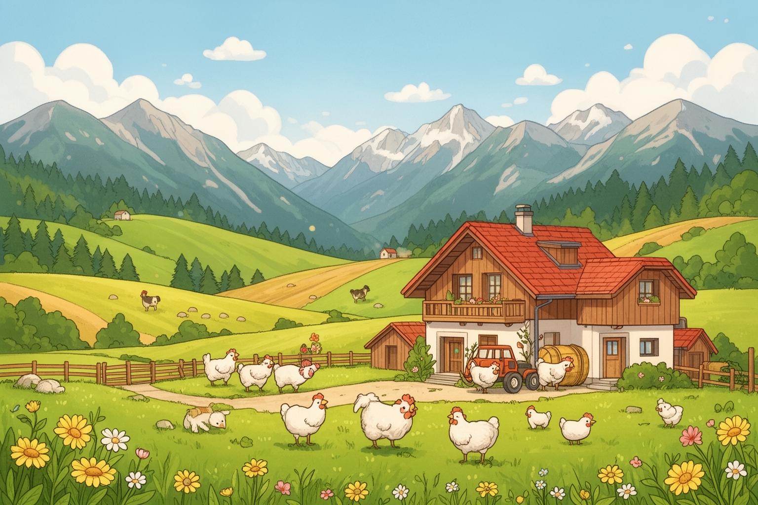 dun-ru-shan-lin-zhen-meng-tian-ye-nong-chang-zhu-su-de-bai-ban-feng-qing