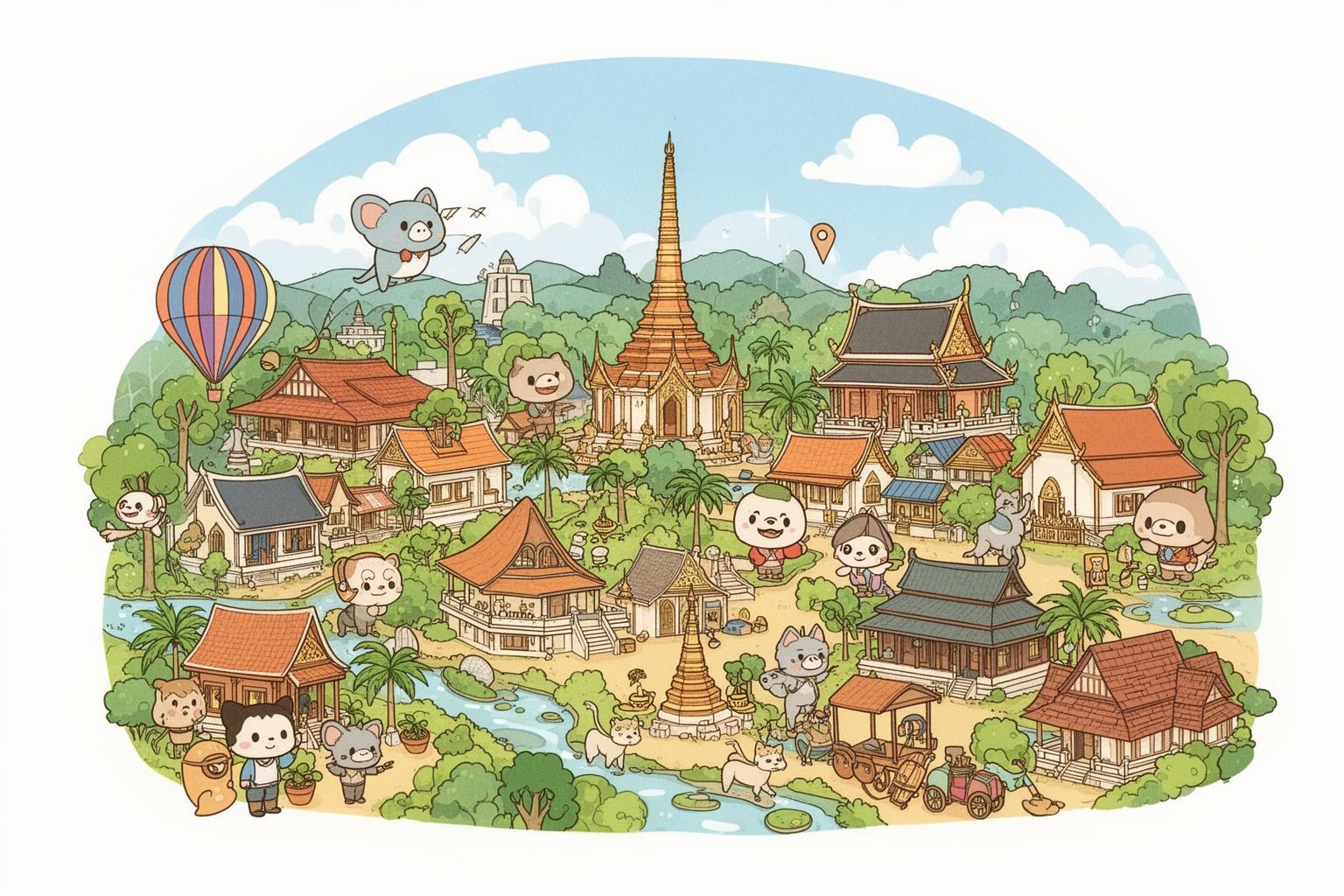 qishenzhisuo-chiangmai-dezhusu-wanhuatong