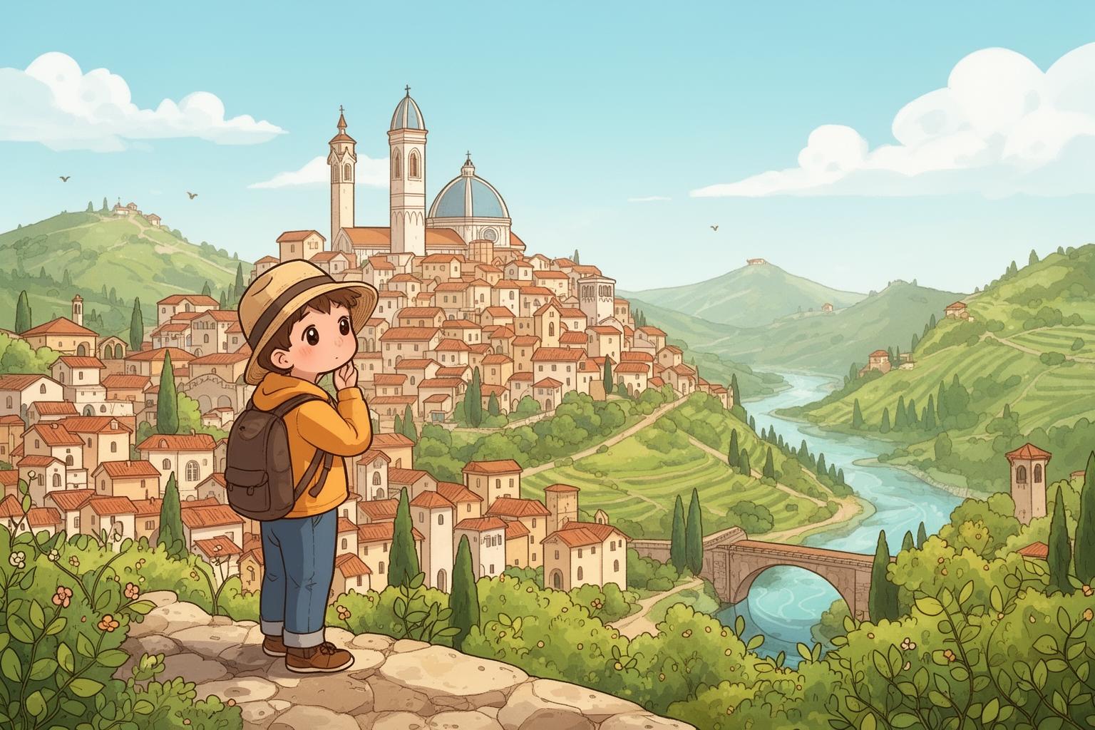 traveler-contemplation-embracing-the-leisurely-pace-of-italian-life